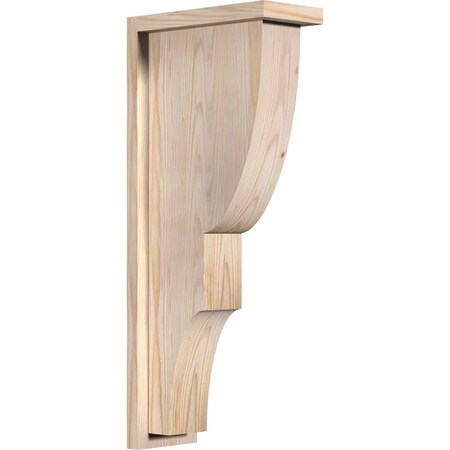 Ekena Millwork Ridgewood Smooth Corbel w/Backplate, Douglas Fir, 5 1/2"W x 12"D x 28"H COR06X12X28RID01SDF